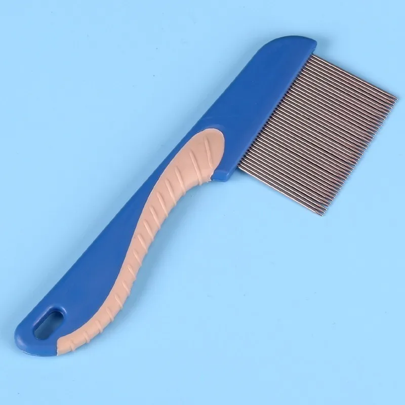 pet comb4 Расческа для ухода за волосами для домашних животных, расческа для выпадения блох, расческа для щенков, нержавеющие расчески для волос, принадлежности для чистки ванной - Цвет: pet comb4