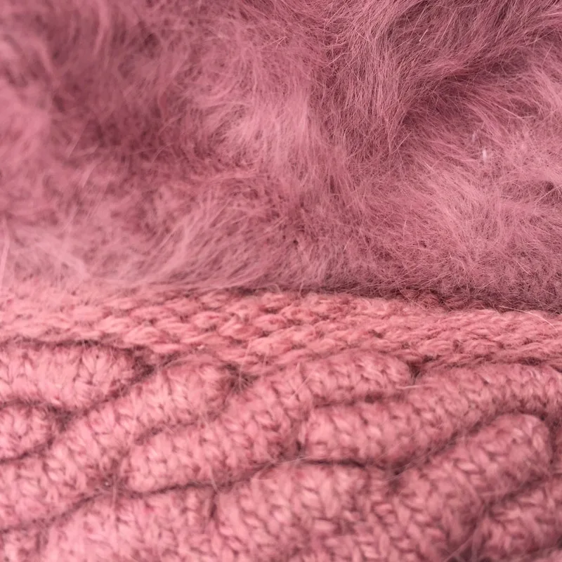 2018 новые брендовые зимние Рождественские теплые шапки для женщин берет кроличья