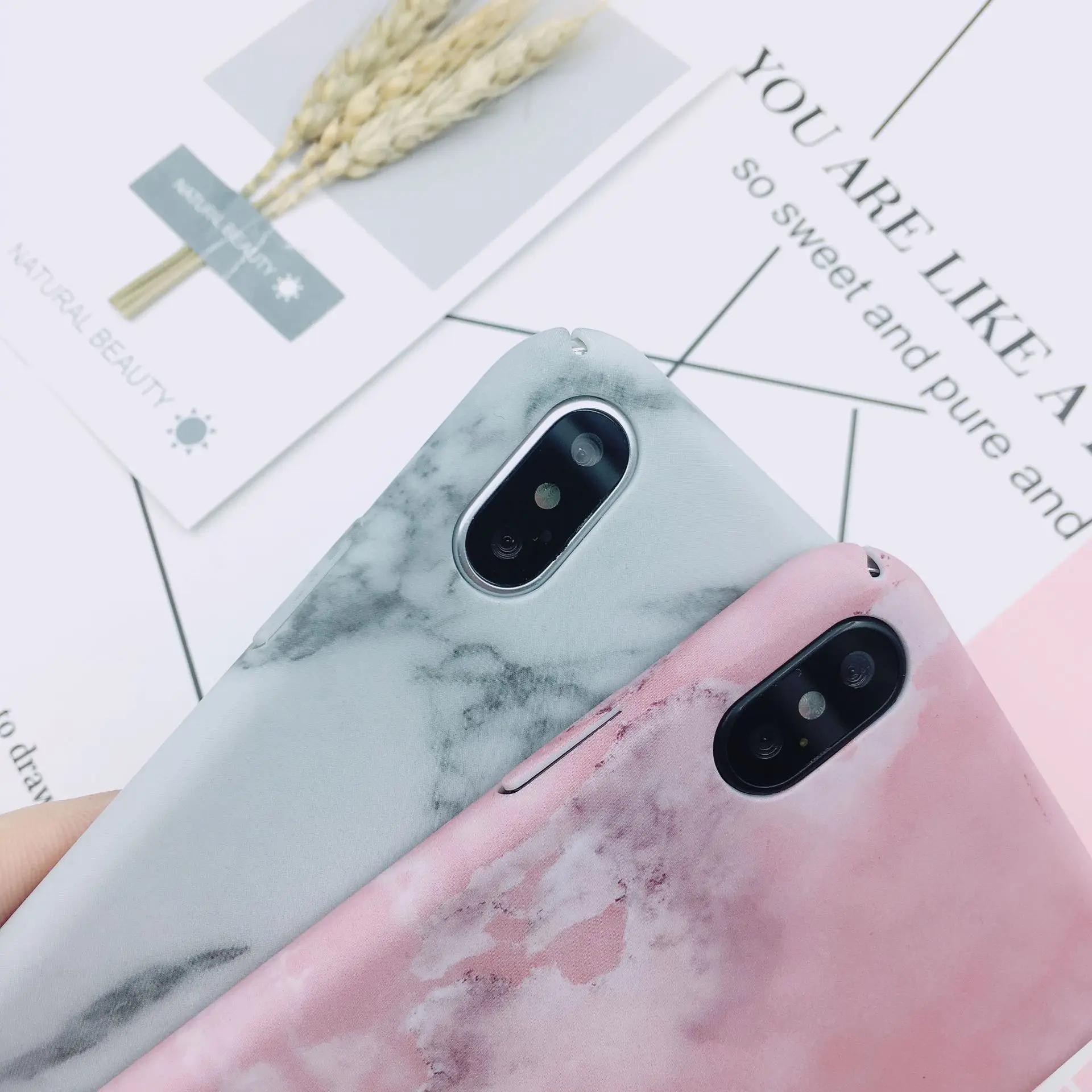 Мрамор телефона чехол для Iphone X принципиально 6s Коке 7 Plus Анти тяжести Футляр Telefoon