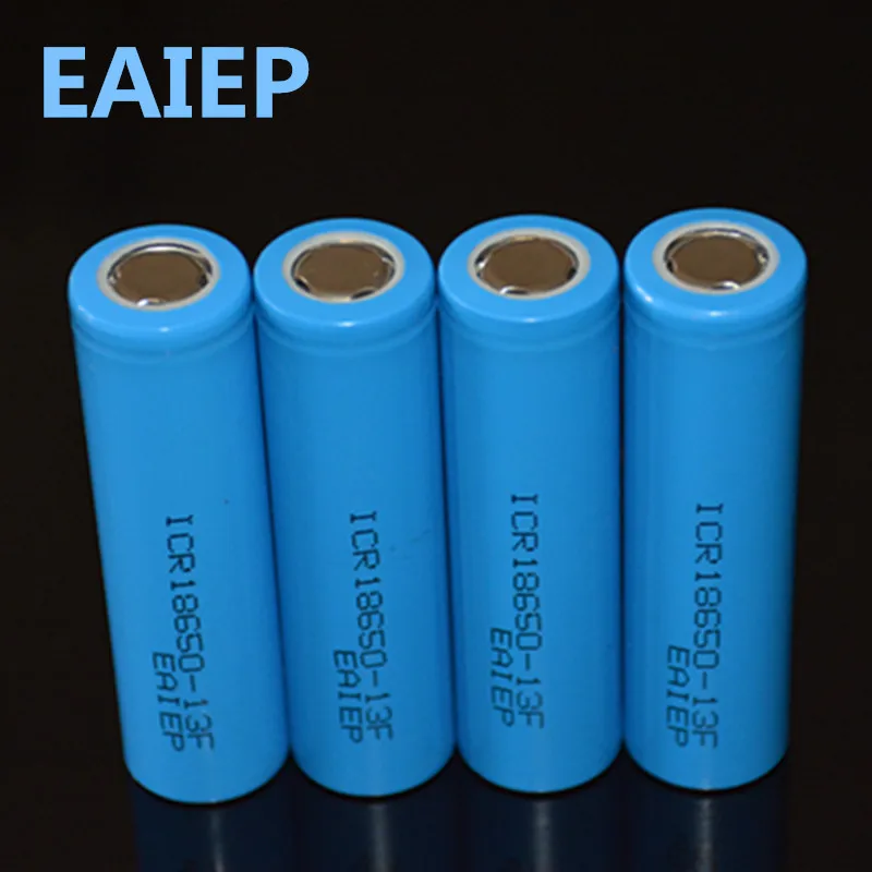 

EAIEP 4 piece / lot 18650 3.7V 1300mAh rechargeable liion battery for Led flashlight li-ion rechargeable battery
