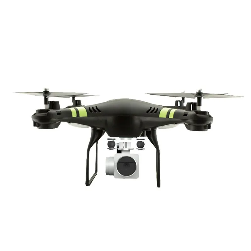 X52 Дрон 0.3MP 2MP HD Камера Wi-Fi FPV Дрон RC Вертолет Радиоуправляемые 2,4G 4CH 6 оси удержания высоты RC Quadcopter - Цвет: Black 720P