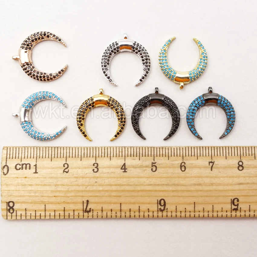 MP016 Мода полумесяц Подвески с искрящимися поверхностями Высокое качество