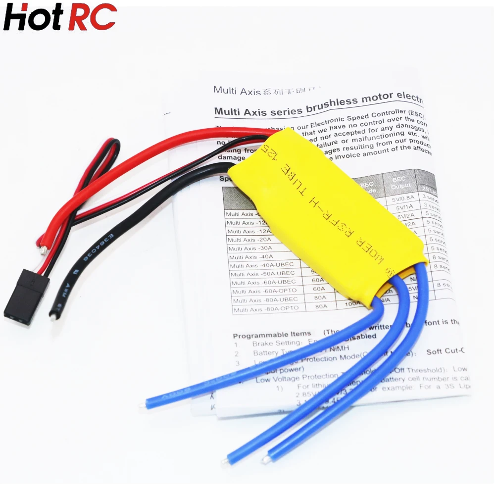 Бесщеточный контроллер скорости двигателя RC BEC 30A ESC для квадрокоптера QAV210 QAV250 ZRM250