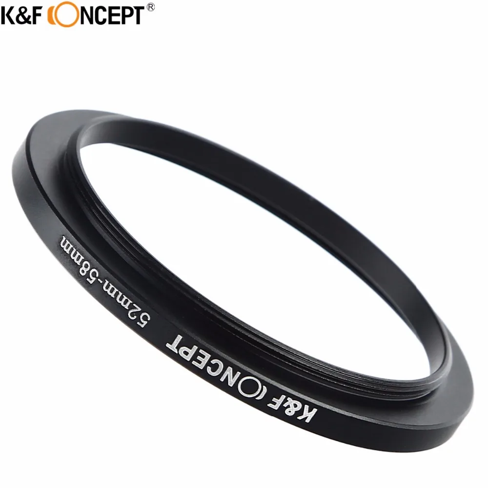 Переходное кольцо для объектива камеры K & F переходное 52 мм 58 Canon Nikon Samsung Fuji Olympus