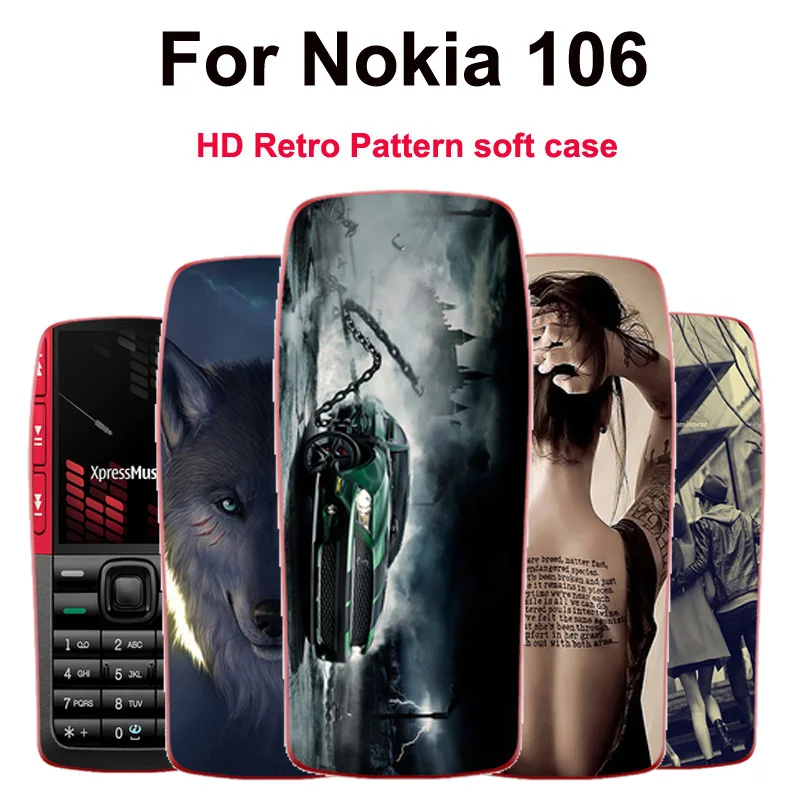 Чехол с HD рисунком для Nokia 106 (2018) мягкий чехол из тпу задняя крышка телефона 2018