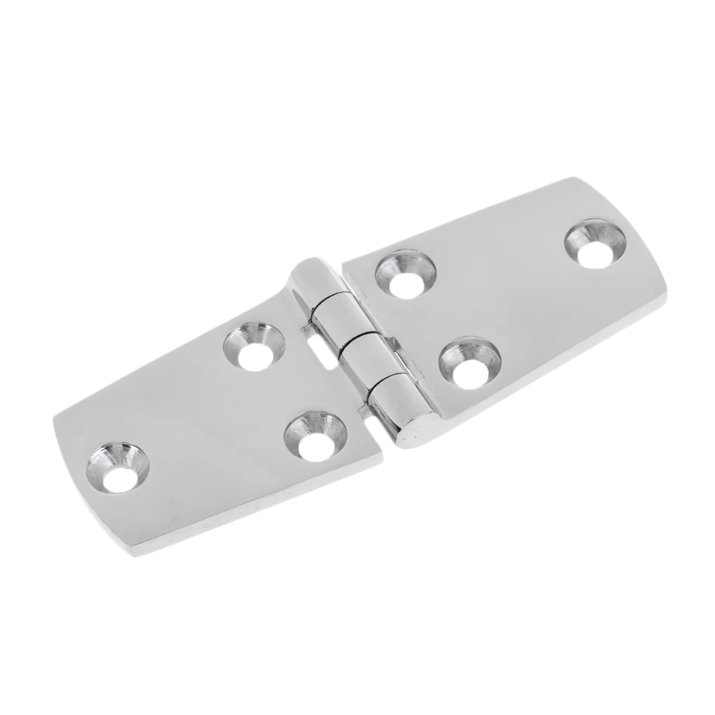 

Marine Grade 316 Stainless Steel Polished Boat Deck Cabin Door Hinge Strap Hinge 4'' x 1.5'' for Boat Caravan RVs