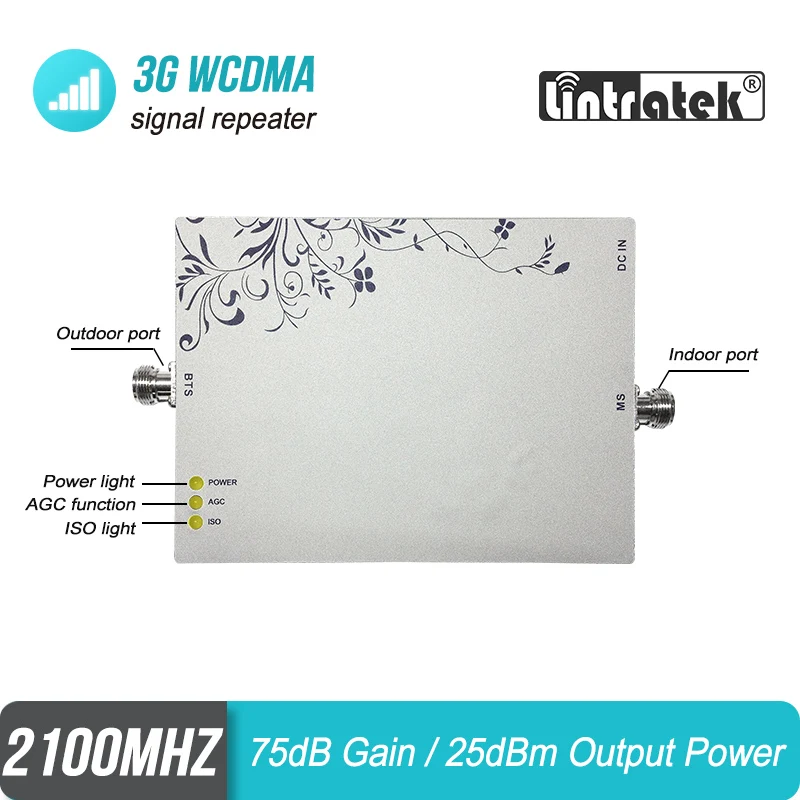 Усилитель сотового сигнала Lintratek 3G WCDMA Band 1 FDD 2100 МГц ретранслятор 4G LTE UMTS для Европы