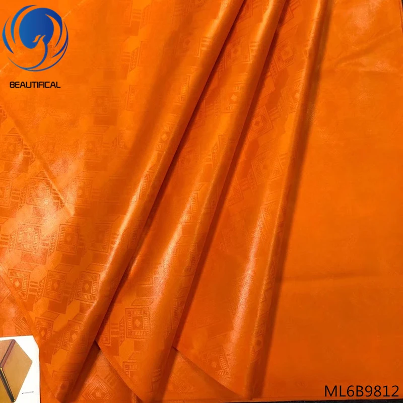 

BEAUTIFICAL african bazin riche germany batik fabrics for patchwork brocade fabric free shipping 5 yards/lot Guangzhou ML6B98