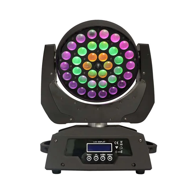 

36*18W stage rgbwauv quad led moving head wash light zoom