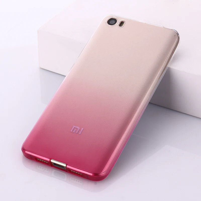 Прозрачный Тонкий силиконовый чехол для Xiaomi mi5 m5 mi 5 ультратонкая задняя крышка с