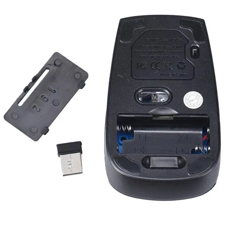 

Basix Wireless Mouse USB 3.0 Receiver Optical Computer Mouse 1600DPI Adjustable 2.4GHz USB Ergonomic Mice for Laptop PC Mouse