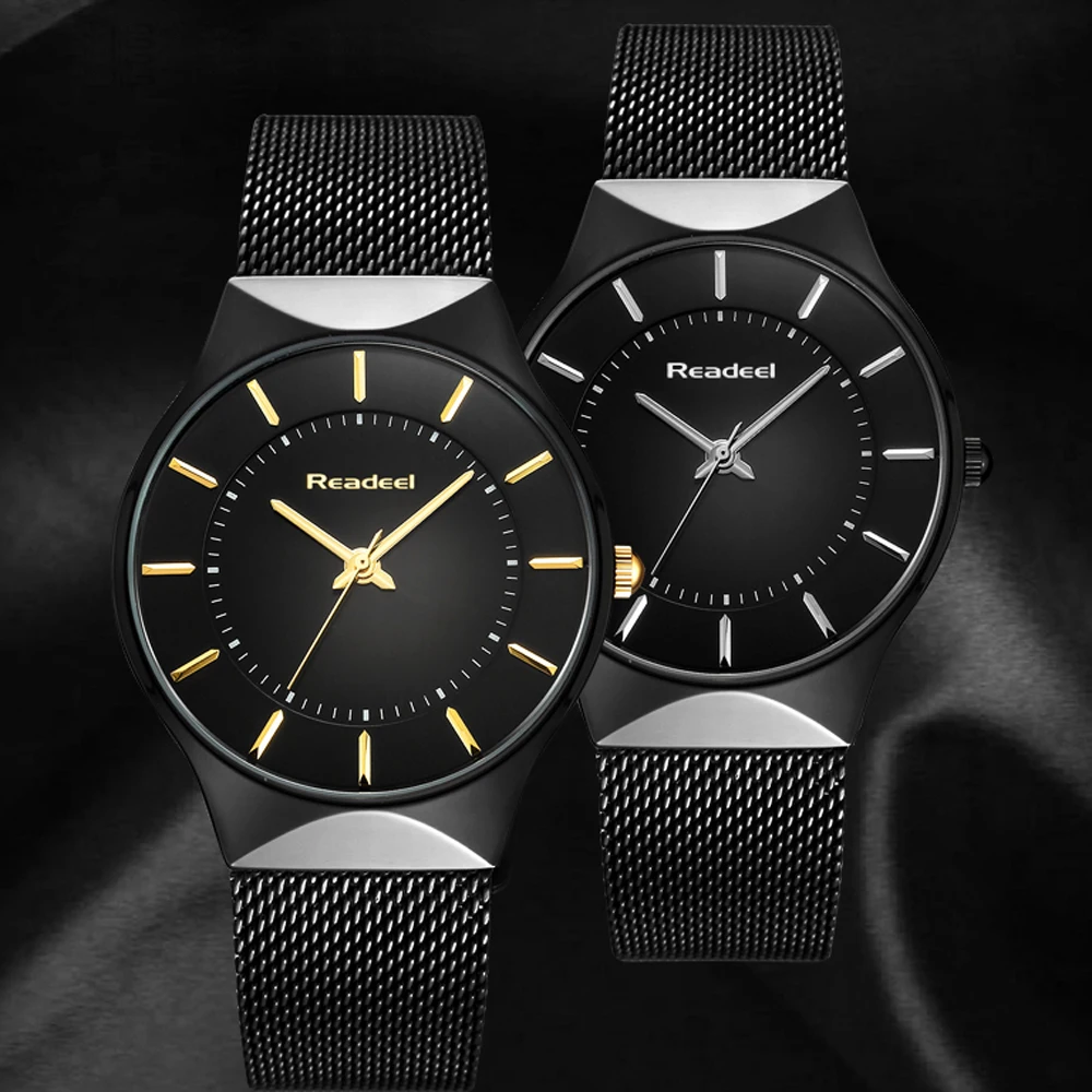 Часы Readeel мужские стальные водонепроницаемые часы лучший бренд Роскошные Модные