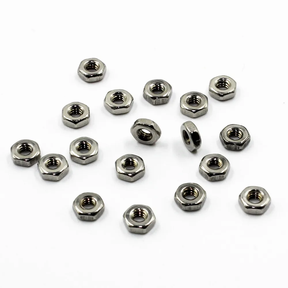 

50pcs A2-70 Stainless Steel M2 Hex Nuts DIN934
