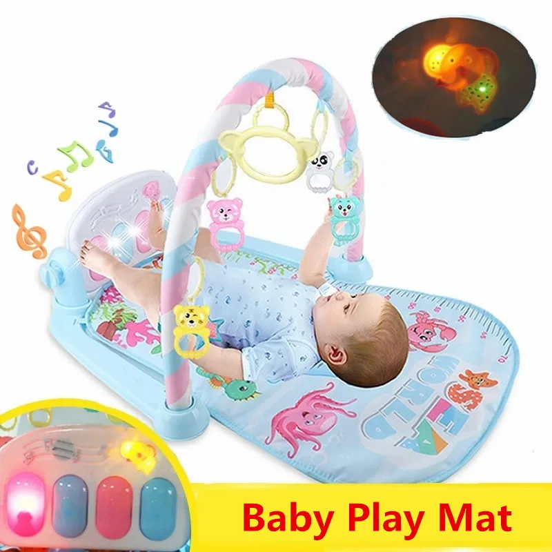Baby Play Mat Kids Rug Educational Puzzle Carpet With Piano Keyboard And Cute Animal Playmat Gym Crawling Activity Toys | Игрушки и