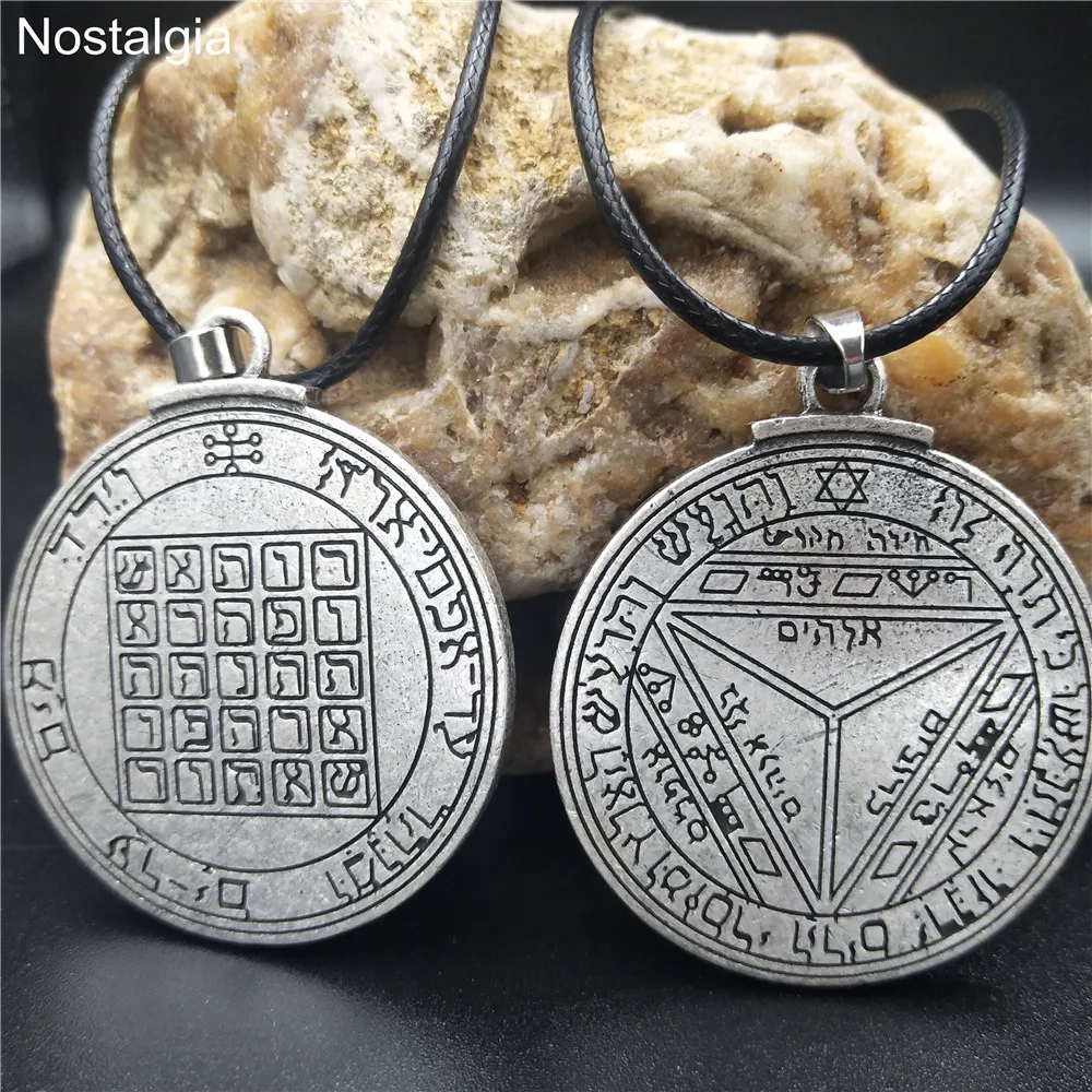 Wicca языческая Пентакль Сатурна ключ Соломона кулон талисман амулет винтажное