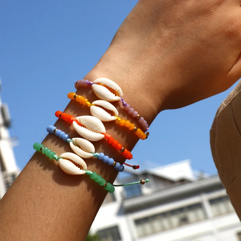 Женский браслет ZOSHI Boho естественные ракушки на пляж ручная работа|Браслеты с