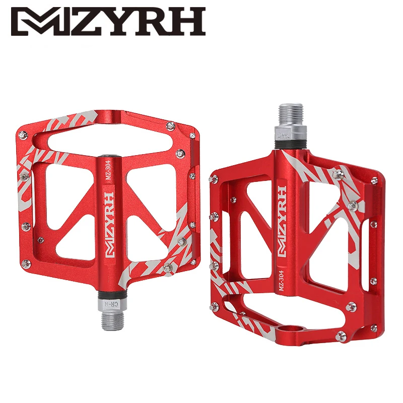 MZYRH 304 велосипед педали Алюминий сплав подшипника платформа MTB горный велосипед педали черный, Красный велосипед аксессуары