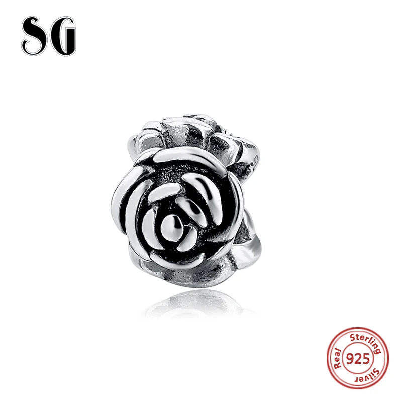 Подлинные Подвески pandora, серебро 925,, Простое розовое сердце, коллекционные бусины, антикварная бусина, подвеска, ювелирное изделие, подарок