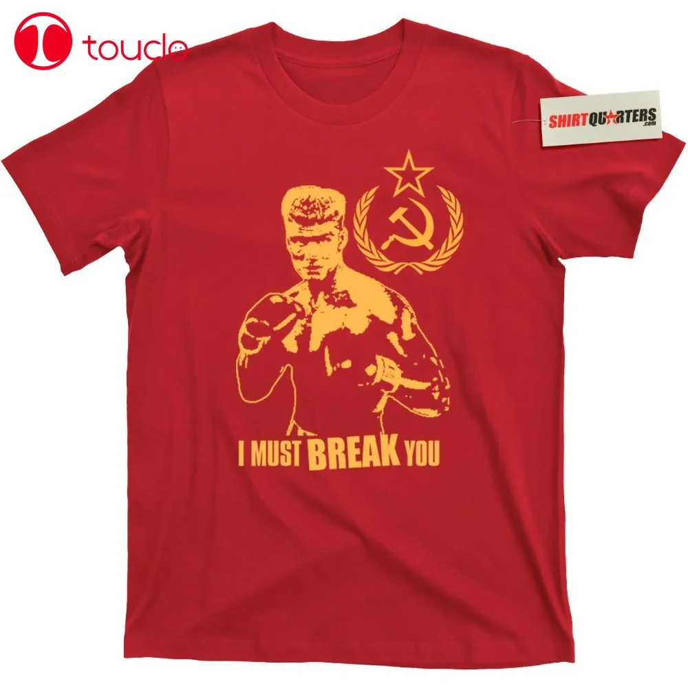 Мужская футболка Мода 2019 Иван Драго I Must Break You Win Rocky 2 4 Iv If He Dies Дешевые футболки