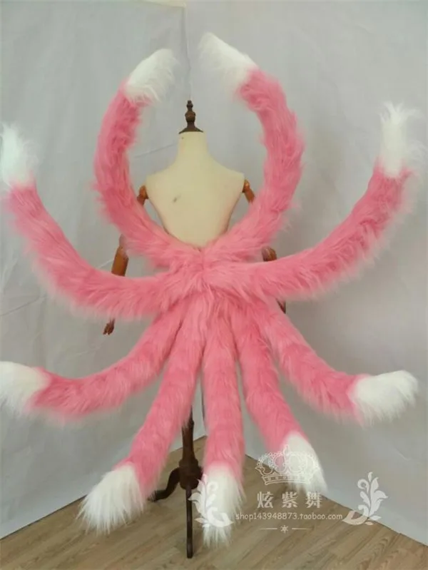 

2019 Popular Game LOL Prop KDA Nine Tails Fox Ahri Oversized tails Various specifications