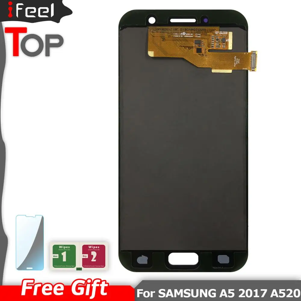 A520 ЖК для Samsung Galaxy A5 2017 a520f SM A520F дисплей + сенсорный экран дигитайзер стеклянная