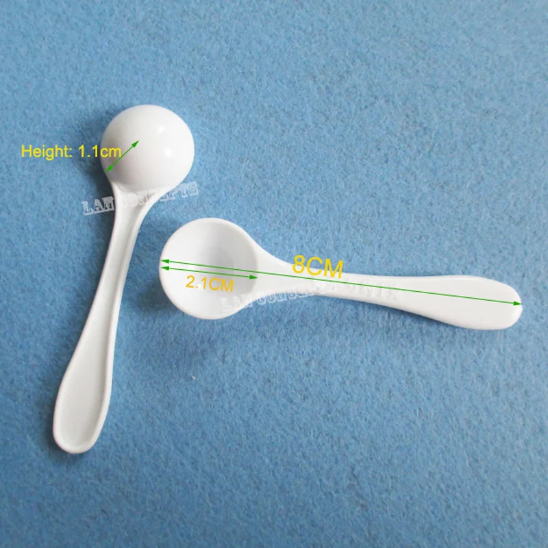 1 г пластиковая мерная ложка HDPE для медицинского молочного порошка жидкая белая