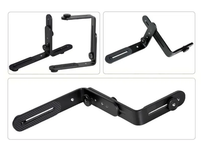 Горячий башмак адаптер для камеры Вспышка кронштейн L Двусторонняя Рамка двойной