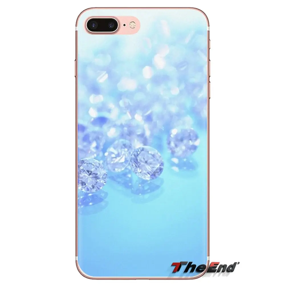 Блестящий Прозрачный чехол из ТПУ с бриллиантами для Xiaomi Mi3 Samsung A10 A30 A40 A50 A60 A70 Galaxy