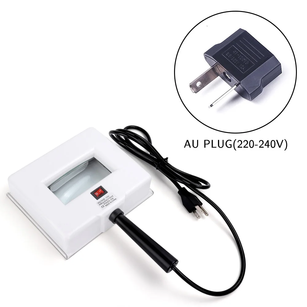 AU Adapter Портативный 220 V-240 V лампа Вуда анализатор кожи УФ увеличительное мульти-функциональный лицевой спа салон Pro Красота уход за кожей - Цвет: AU Adapter