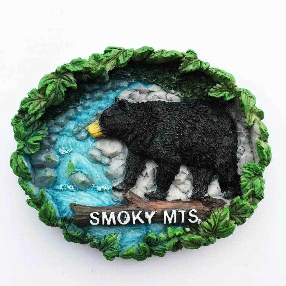 BABELEMI USA Tennessee Great Smoky Mountains National Park 3D Fridge Magnets Tourism Souvenirs Refrigerator Magnetic Stickers | Дом и сад