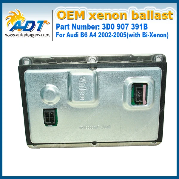 

2 шт. OEM балласты 3D0 907 391B D1 D3 Xenon HID фары балластный блок зажигания фар для Audi B6 A4 2002-2005 (с биксеноном)