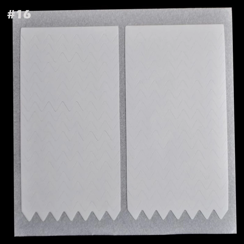 5 ШТ. ногтей Французский улыбка паста 3D аппликация белая вода волна наклейки