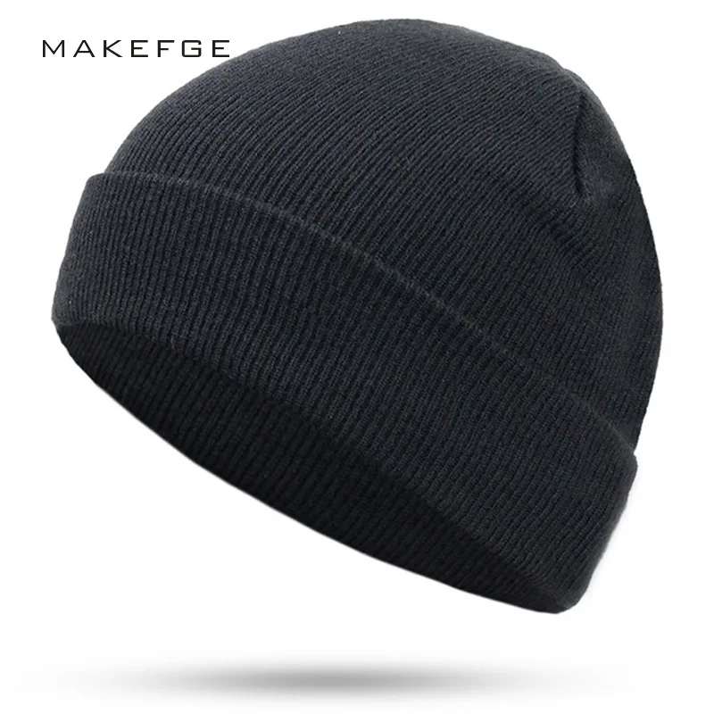 

New Fashion Women Men Knitting Beanie Hip-Hop autumn Winter Warm Caps Unisex 9 Colors Hats For Women Feminino Skullies