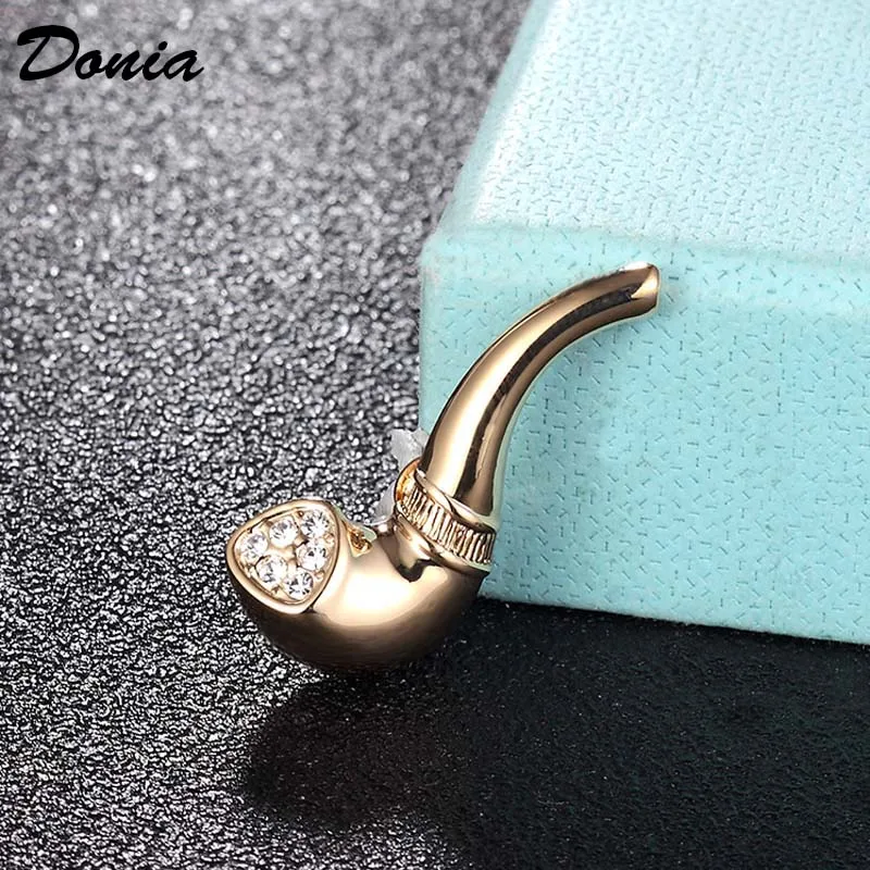 Женская модная мужская брошь в форме трубы бутоньерка шкатулка для ювелирных