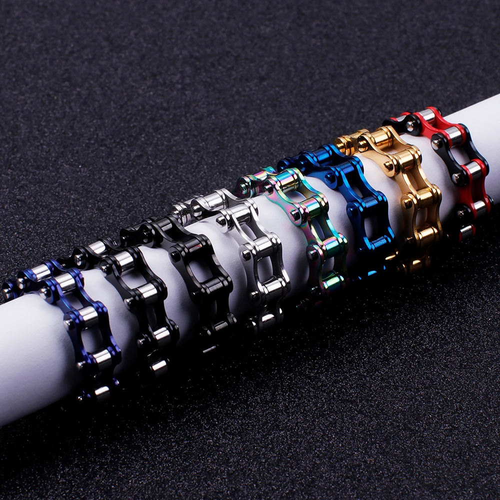 Кольцо мужское из нержавеющей стали стильная цепь для мотоцикла или велосипеда