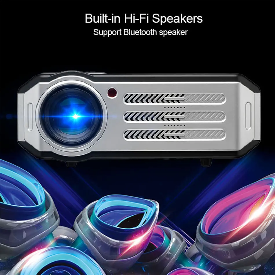 Gigxon G817 plus Android специальное издание 1080 P HD супер проектор 3200 люмен 1500: 1 USB/sd-карта/HDMI для Смартфон ноутбук