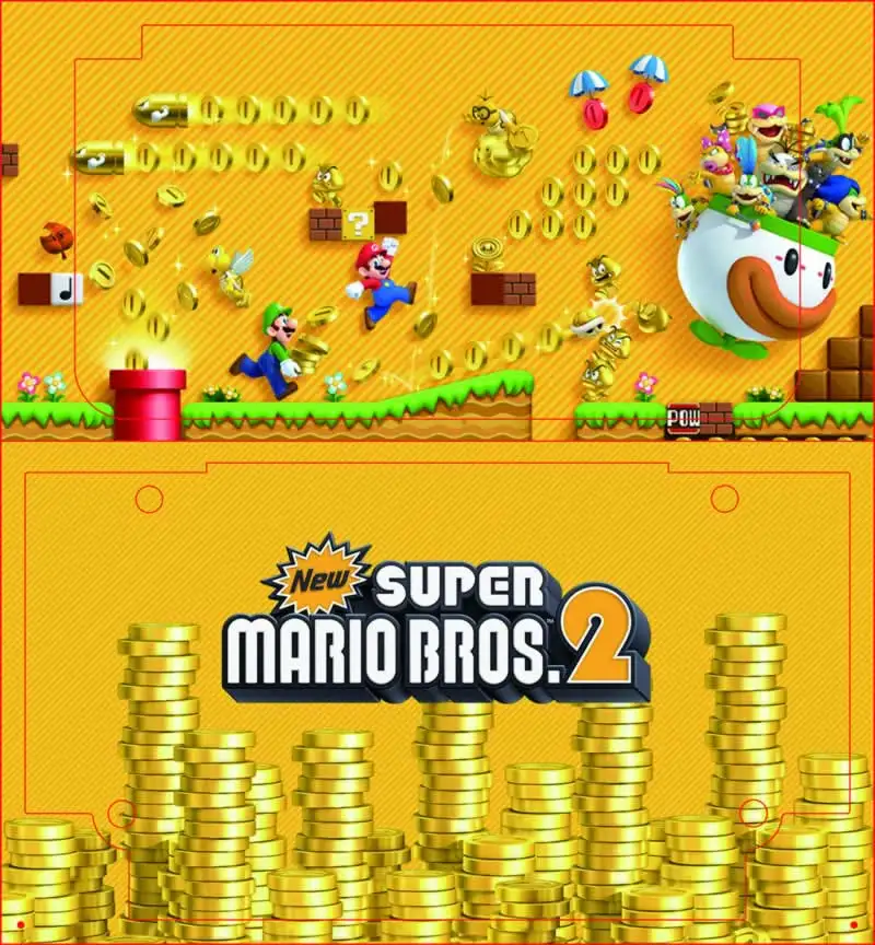 Марио Супер Звезда Передняя и Задняя Наклейка Стикера Кожи Для GPD XD (no модели XD-001) |