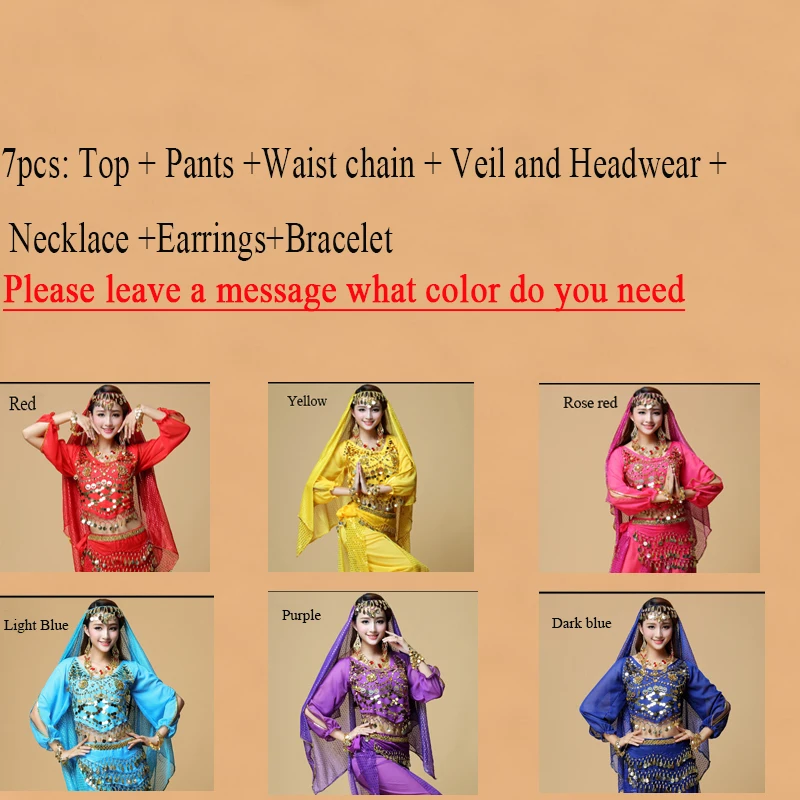 Новый стильный костюм для танца живота болливуда индийское платье женский с