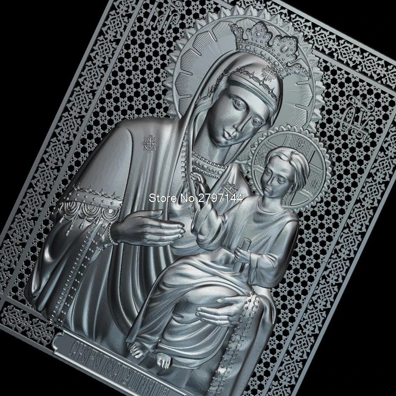 3d фигурка Мать Бога|for cnc|3d stl models3d model |