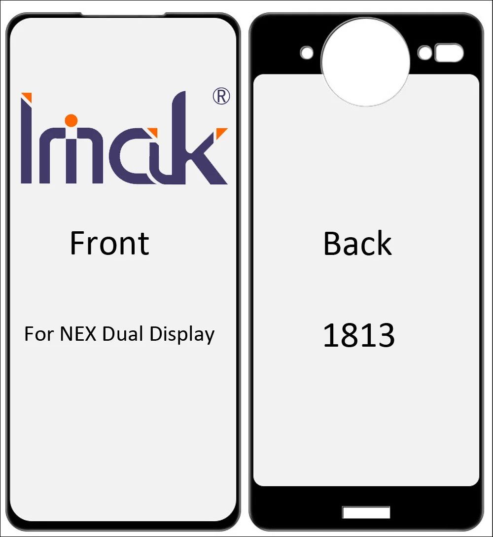 Imak Pro + панель с полным экраном закаленное стекло для vivo NEX двойной дисплей 1813