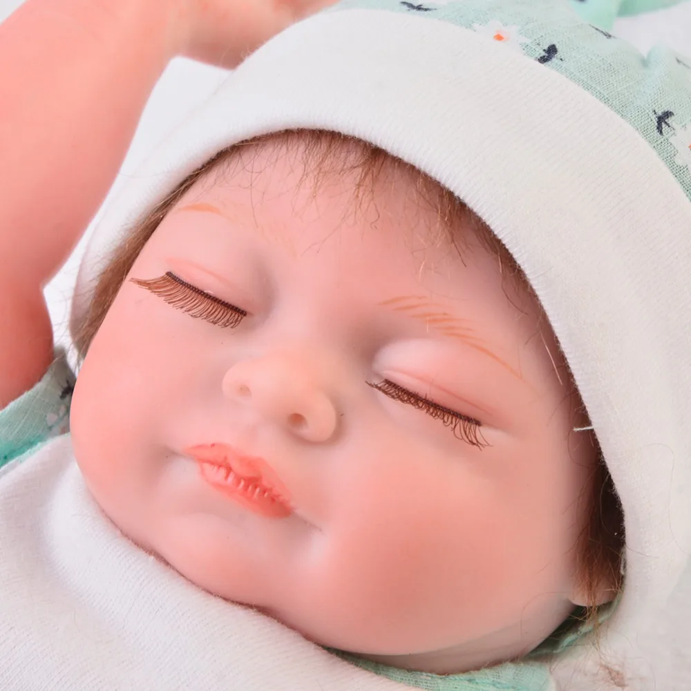Оптовая продажа 11 дюймов Мини Кукла Reborn младенцев полный силиконовый винил тела