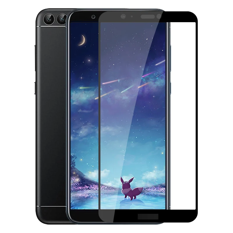 3D 9 H полная изогнутая Защитная пленка для экрана huawei P Smart 0 3 мм ультратонкая