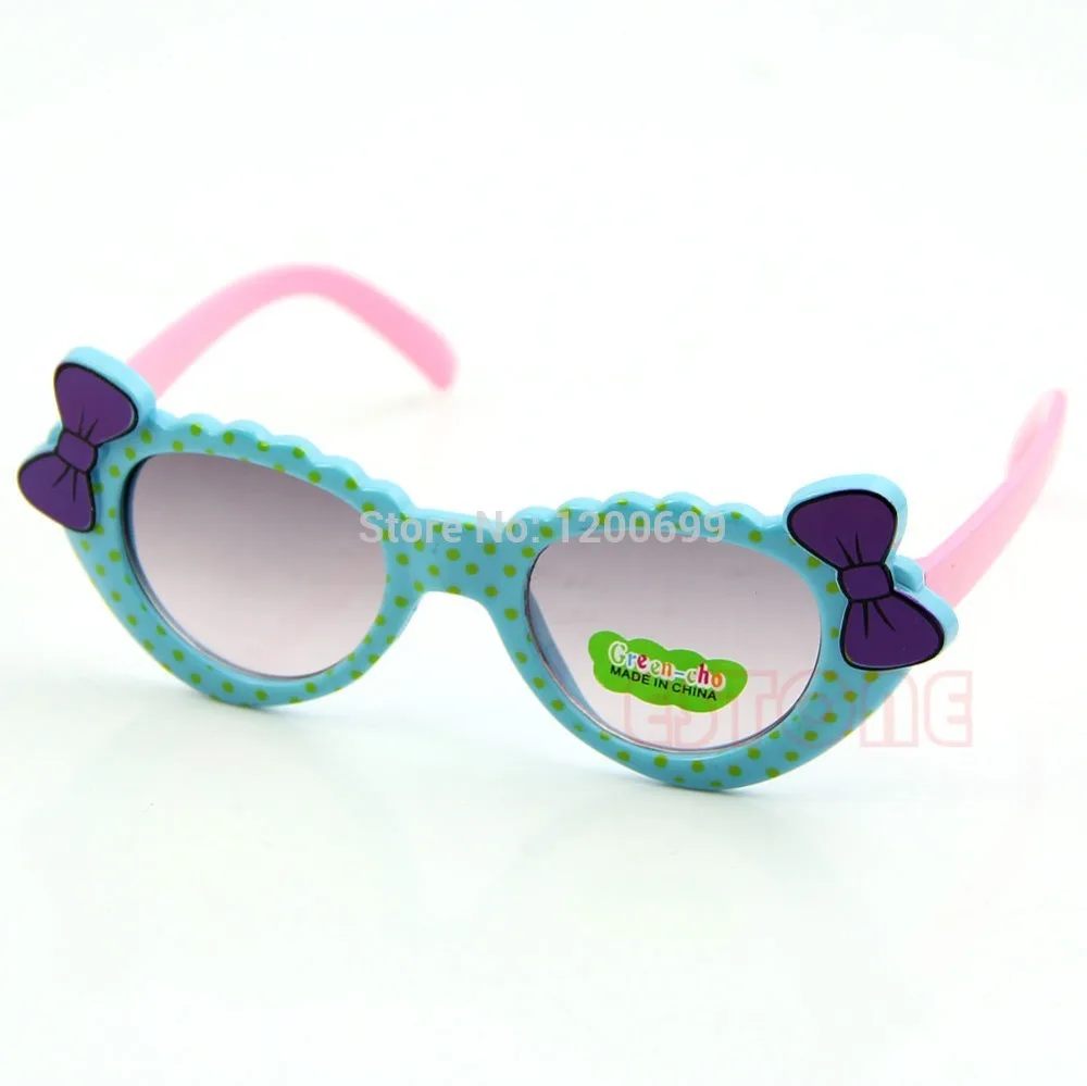 

Cute Boys Girls Kids Sunglasses Glass Child Goggles Bow Eyewear UV 400