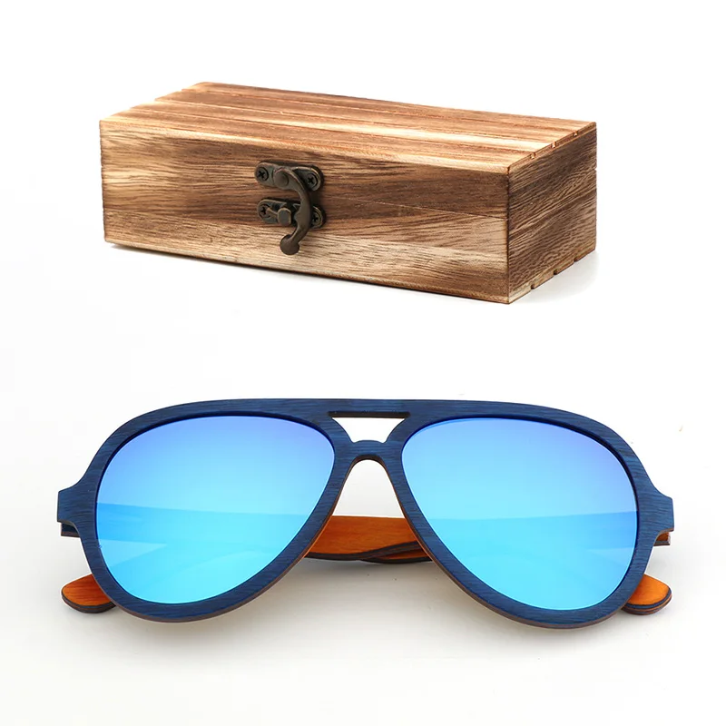 wood box Новые Ретро Модные поляризационные солнцезащитные очки пляжные для отдыха путешествия мужские спортивные солнцезащитные очки тонкие деревянные очки женские солнцезащитные очки - Цвет линз: wood box