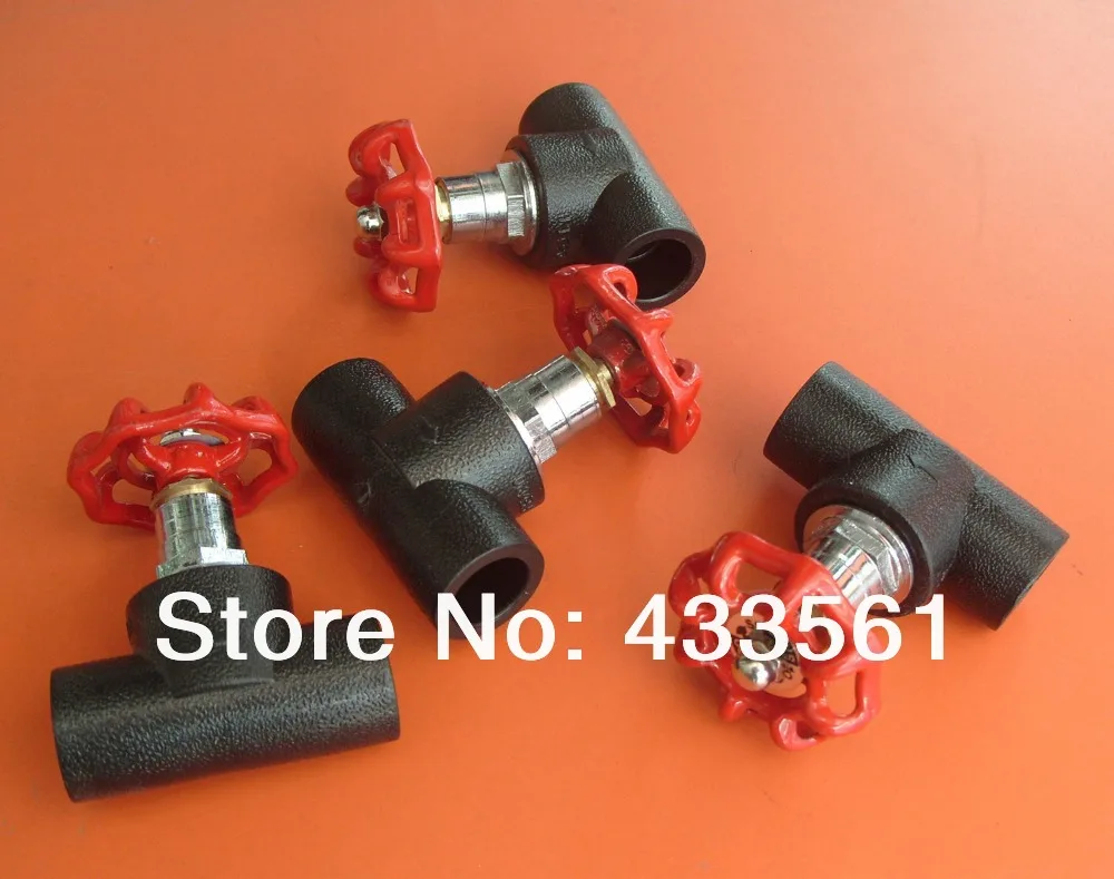 Бесплатная доставка HDPE запорные клапаны DN20-D110 Соединительный соединитель для