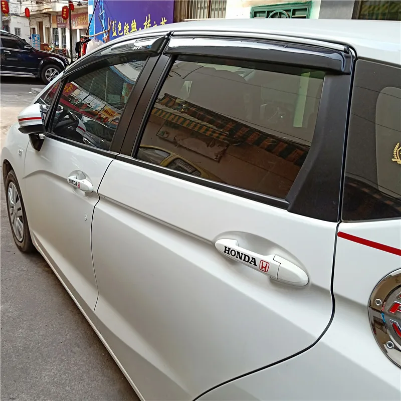 Для Honda FIT Jazz Пластиковый оконный козырек Vent Shades Защита от солнца и дождя для 2014 15 16