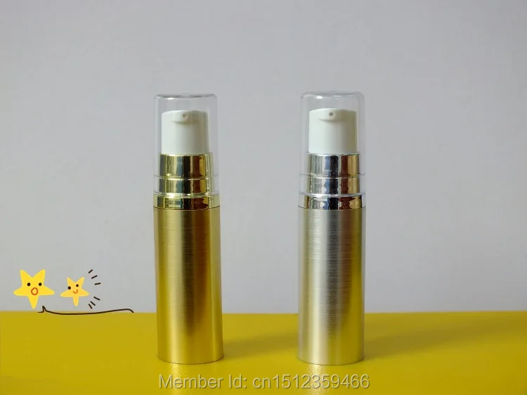 Вакуумная бутылка для воды 5 мл высококачественная с белым и золотым горлышком 50