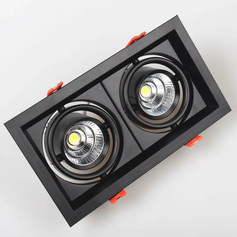 Квадратный встраиваемый cветодиодный светильник downlight удара светодиодный