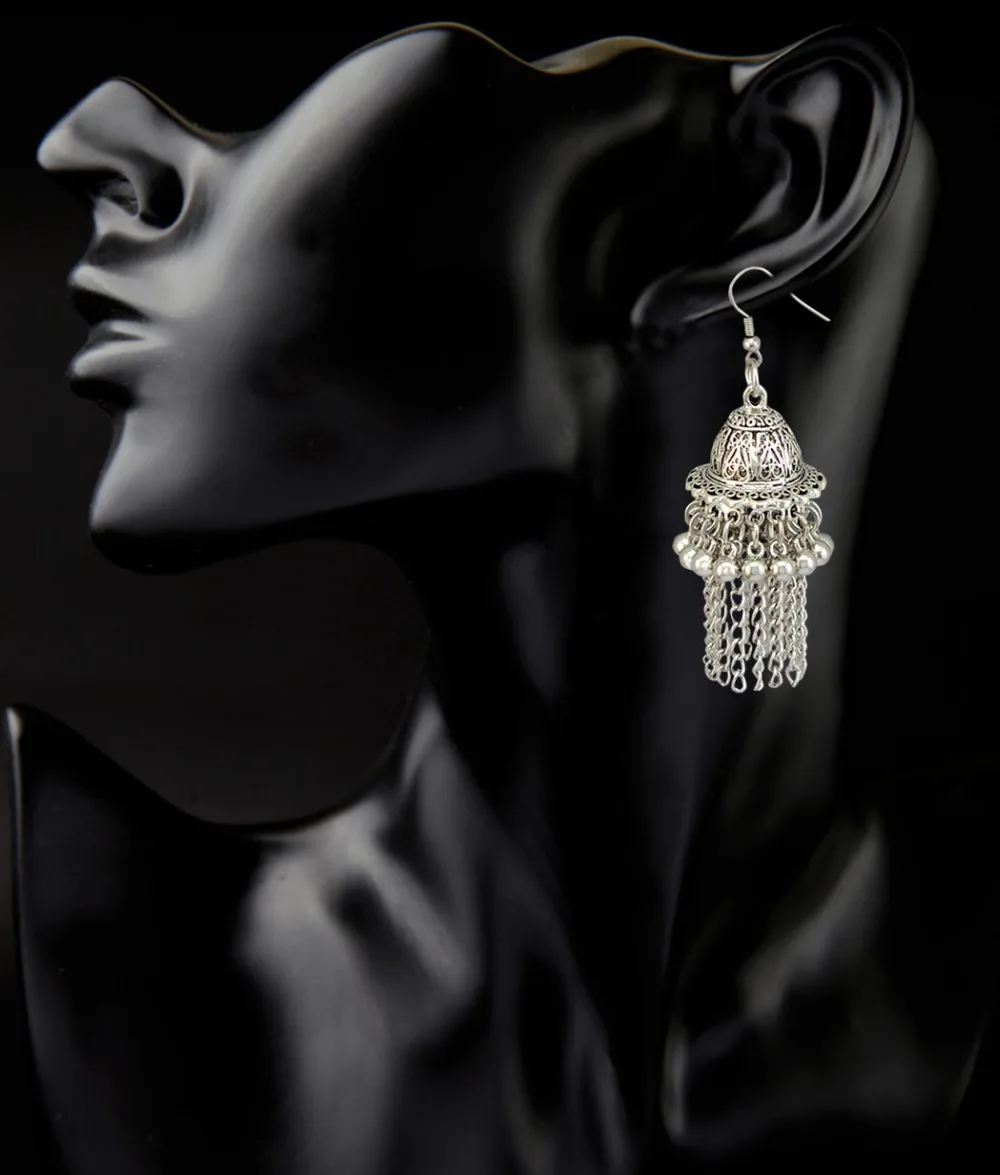 Цыганские индийские длинные кисточки висячие серьги для женщин цветные