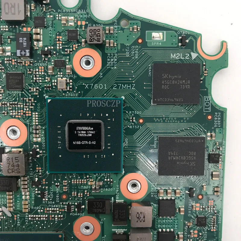 Бесплатная доставка для Inspiron 15 7570 Материнская плата ноутбука CN-0MJCYX 0MJCYX 16841-1 м с SR3LC